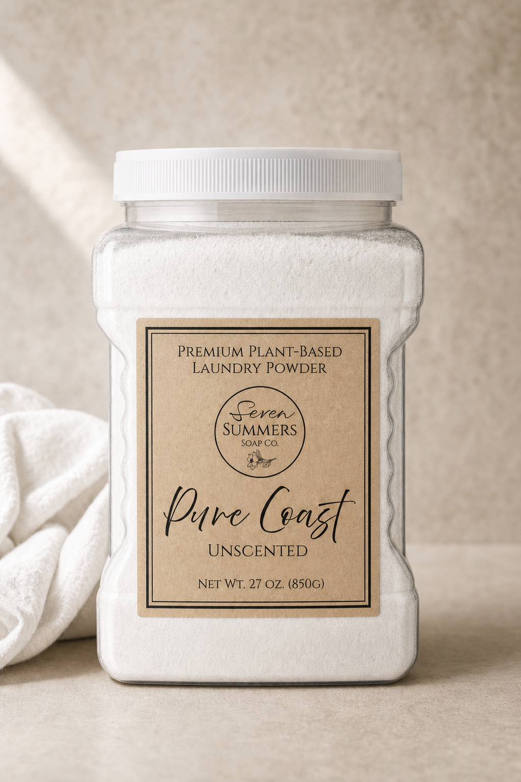 Plant-Based Laundry Powder - Pure Coast UNSCENTED