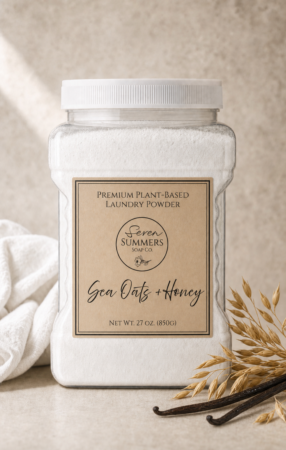 Plant-Based Laundry Powder - Sea Oats + Honey